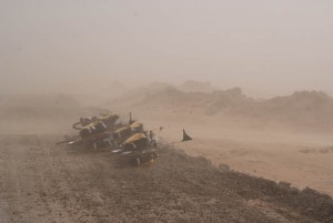 Widoczność malała z każdą minutą 